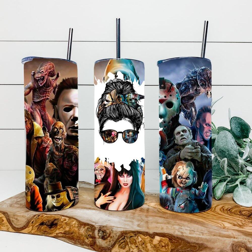 Horror 20oz Tumbler With Straw